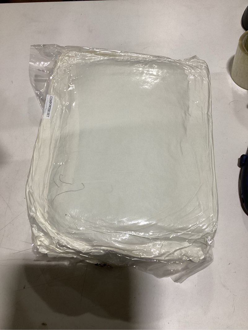 MUXHOMO 7 Pieces Queen Comforter Set, Soft Bed in a Bag Queen Size, All Season Bedding Set with Comf