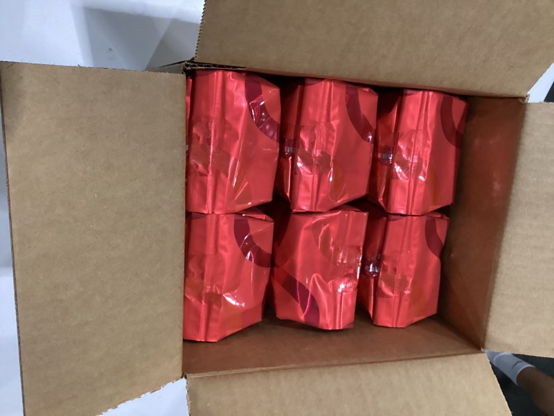 Condition photo showing As Is for 6 pk starbucks christmas blend vintage 2019 ground coffee 1-lb bag, best by 2026ma08
