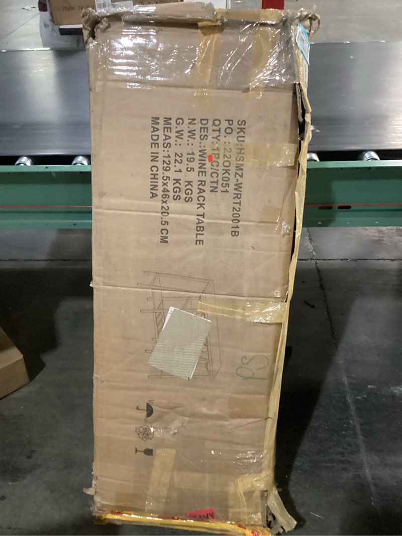 Condition photo showing As Is for Wine Rack Table