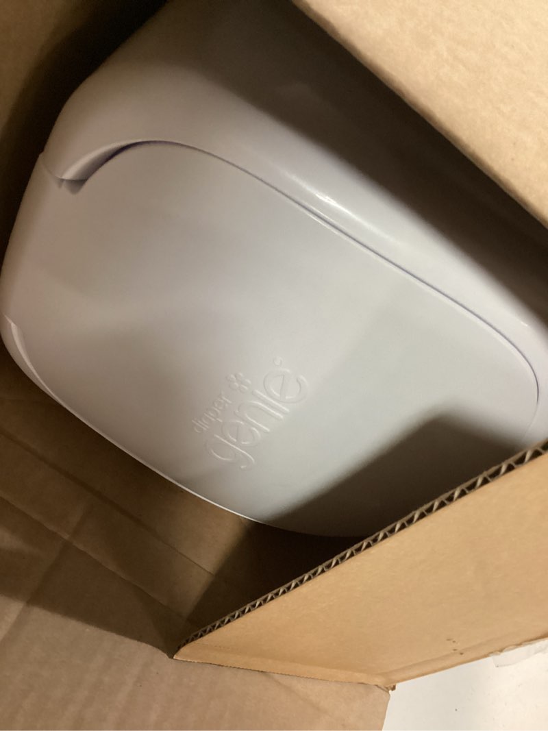 Condition photo showing Good Condition for Playtex Diaper Genie Complete Pail with Built-In Odor Controlling Antimicrobial, Includes Pail & 1 Refill, White , 8.36 Pound White Pail + 1 Refill