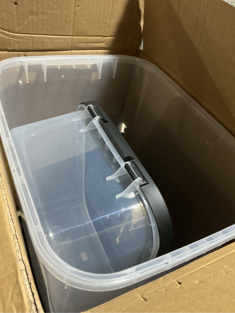 Condition photo showing As Is for Amazon Basics Pet Food Storage Container 30lbs+10lbs