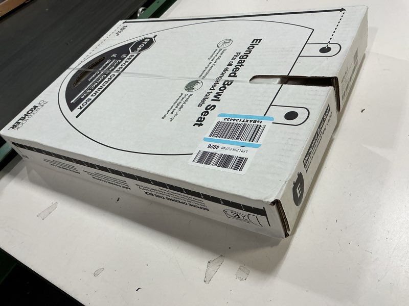 Condition photo showing New/Like New for KOHLER 4636-RL-0 Cachet ReadyLatch Elongated Toilet Seat Slow Close, Soft Close Toilet Seat Quiet Lid, Contoured Grip-Tight Bumpers Installation Hardware, Apartment Essentials, White White Elongated Ready Latch