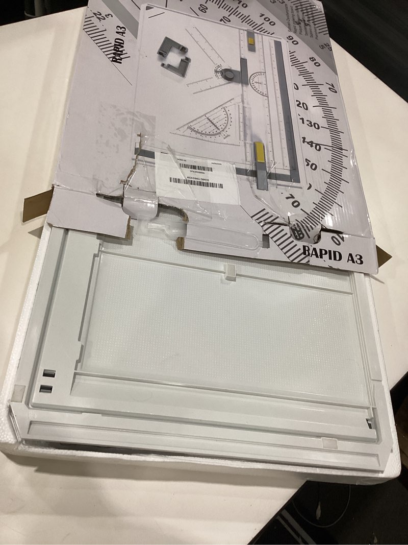 Condition photo showing Good Condition for frylr inch a3 drawing board drafting table multifunctional drawing board table with clear rule parallel motion and angle adjustable measuring system