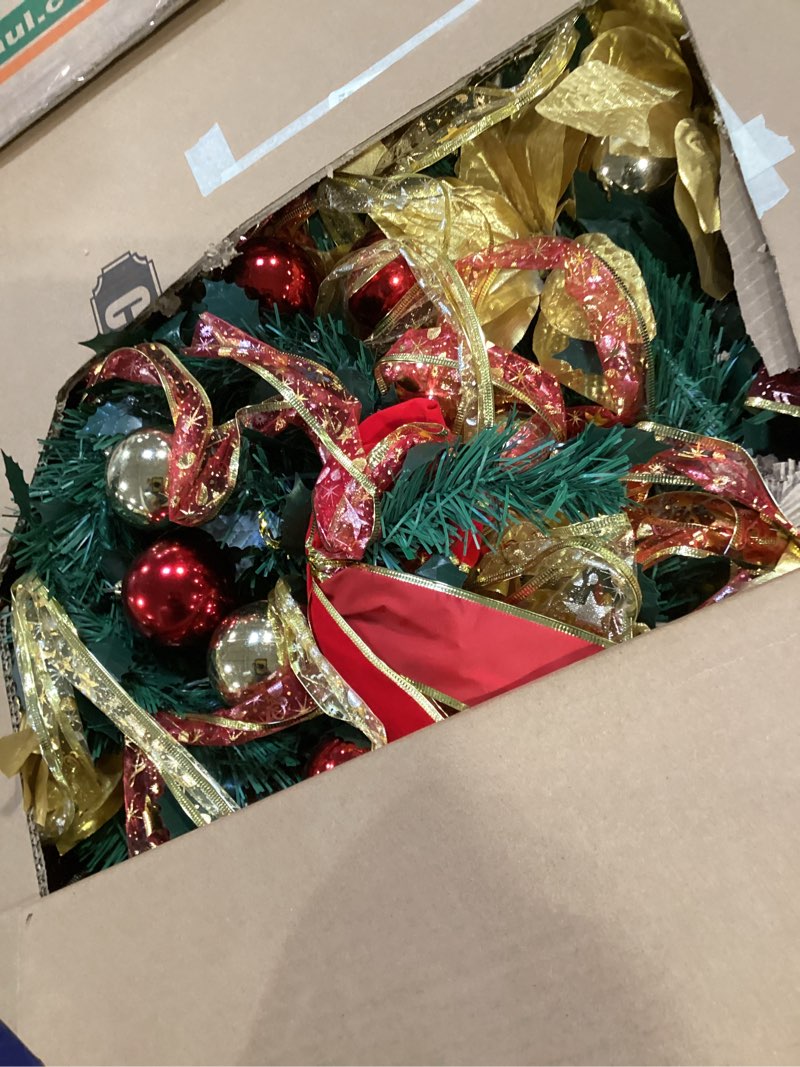 Condition photo showing Good Condition for 144 PCS/1.18 inch Christmas Tree Ornaments, Christmas Ball Decoration Set Color Mixing?Red Green Gold Blue Rose red Silver? Christmas Ball Shatterproof Hanging Tree Ornament Set Colorful