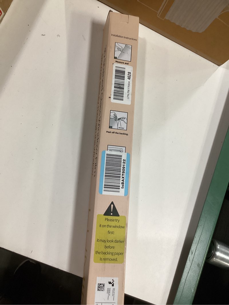 Condition photo showing New/Like New for OHTMERU 3D Stained Glass Window Privacy Film, Heat Control UV Blocking Static Cling Decorative Windo