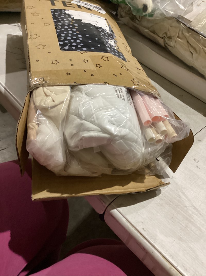 Condition photo showing New/Like New for Kids Play Tent Indoor: with Mat, Tassel Garland, Star Lights - Girl Tent Indoor Playhouse for Kids Toys for Boy Girl Birthday Gift All-Cream Tent