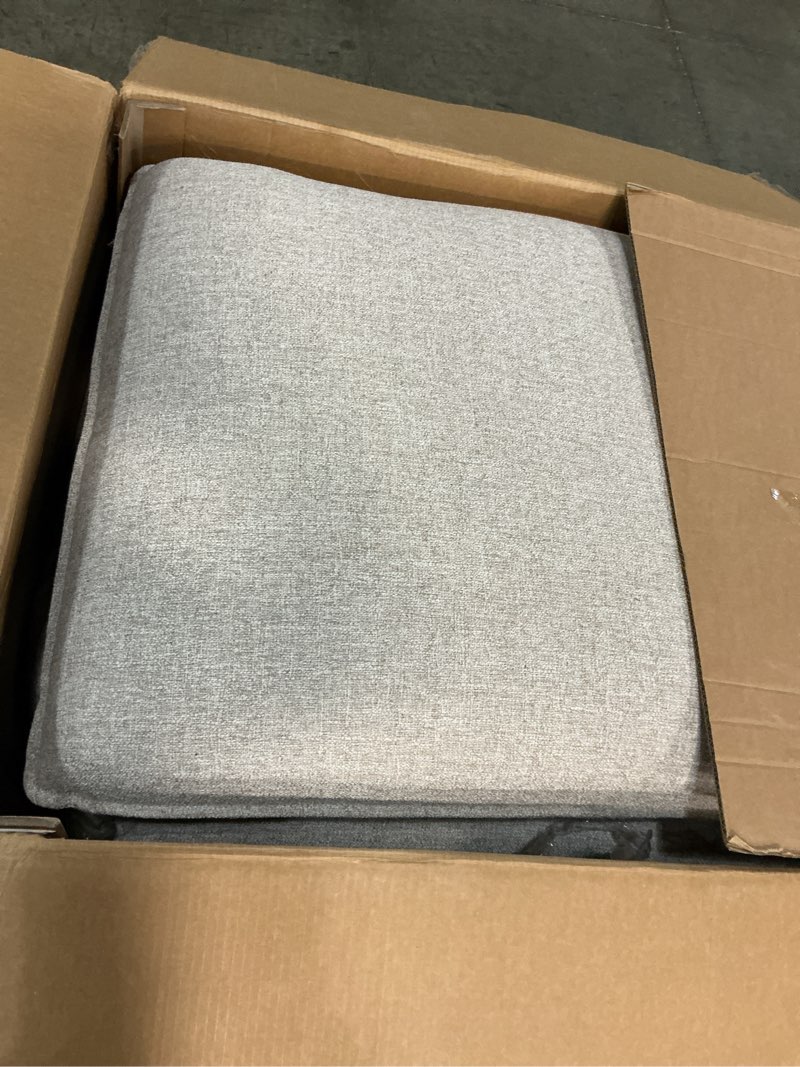 Condition photo showing Good Condition for ( incomplete box 2 of 4) 94.6\" cloud modular sectional sofa, waterproof down filled sectional sofas, high backrest l shaped 3 seater sectional couches with ottoman, modular couch with removable cover, light gray