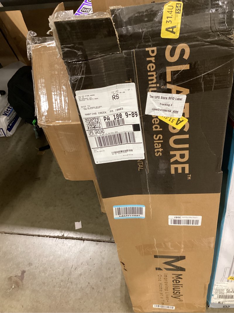 Condition photo showing Good Condition for meliusly slatsure twin size horizontal bed slats – heavy duty wood replacement bed slats, bed frame support slats, slatted wooden mattress support base for broken, sagging or worn-out slats twin (37x75'')