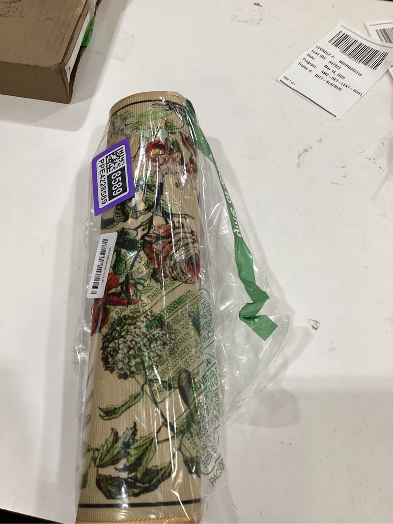 Condition photo showing New/Like New for Sliner Retro Floral Spring Kitchen Mat Rugs Set of 2 Vintage Non Skid Absorbent Farmhouse Microfiber Washable Floor Mat for Kitchen Sink Bedroom Office Laundry, 17" x 30" + 17" x 47"