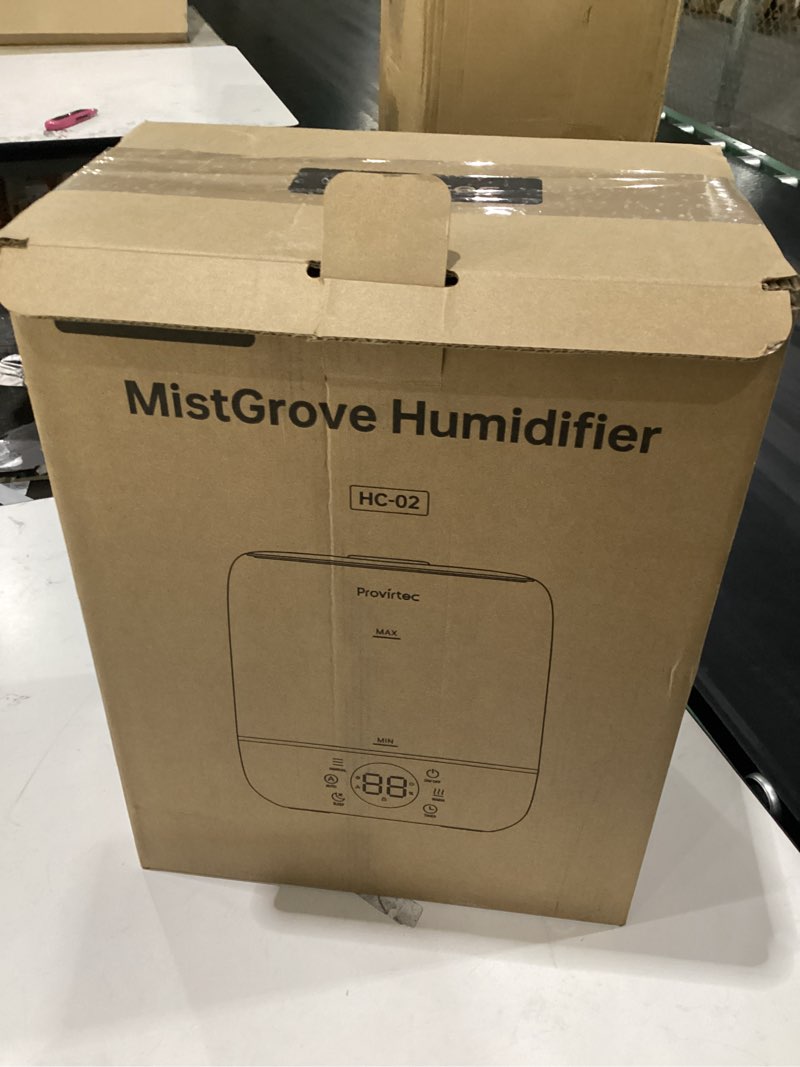 Condition photo showing Good Condition for provirtec 6l self-cleaning humidifier for large room, cleancare warm & cool mist, no-leak design & top fill, 60 hour runtime, quiet ultrasonic auto mode with remote control for bedroom & home