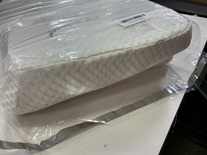 Condition photo showing Good Condition for Osteo Cervical Pillow for Neck Pain Relief, Hollow Design Odorless Memory Foam Pillows with Cooling Case, Adjustable Orthopedic Bed Pillow for Sleeping, Support for Side Back Sleepers Queen(25.5*16.5*5.2/4.1 inches) White