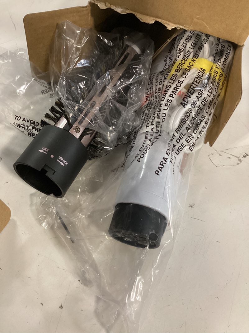 Condition photo showing Good Condition for conair double ceramic 2-in-1 hot air brush, 1000w hair dryer brush, interchangeable 1¼ and 1½ inch attachments for voluminous curls & straight styles, for fine & thick hair, white