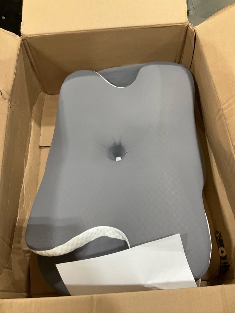 Condition photo showing As Is for A-Pce Cervical Neck Pillow, Ergonomic Memory Foam Pillows for Neck Pain Relief with Breathable Pillowcase, Adjustable Contour Neck Support Pillow for Side Back Stomach Sleepers, Odorless