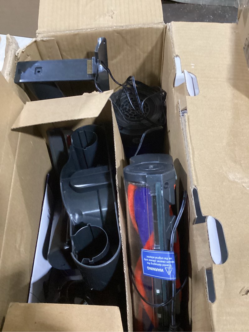 Condition photo showing As Is for cordless vacuum cleaner, 500w/40kpa vacuum cleaners for home, 60mins stick vacuum with led display, anti-tangle & wall mount charging, 8 in 1 lightweight vacuum for hard floors carpet pet hair