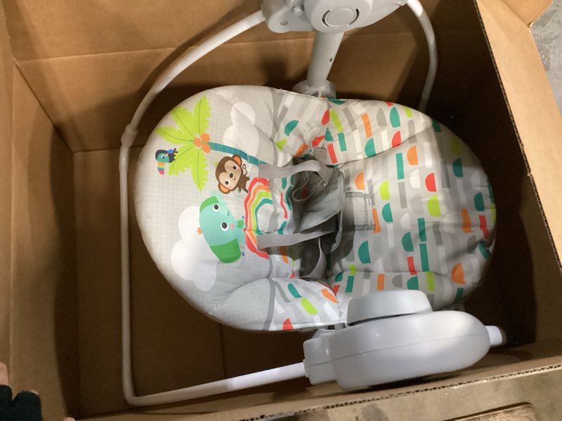 Condition photo showing Good Condition for Bright Starts Playful Paradise Portable Compact Automatic Baby Swing with Music, Unisex, Newborn +