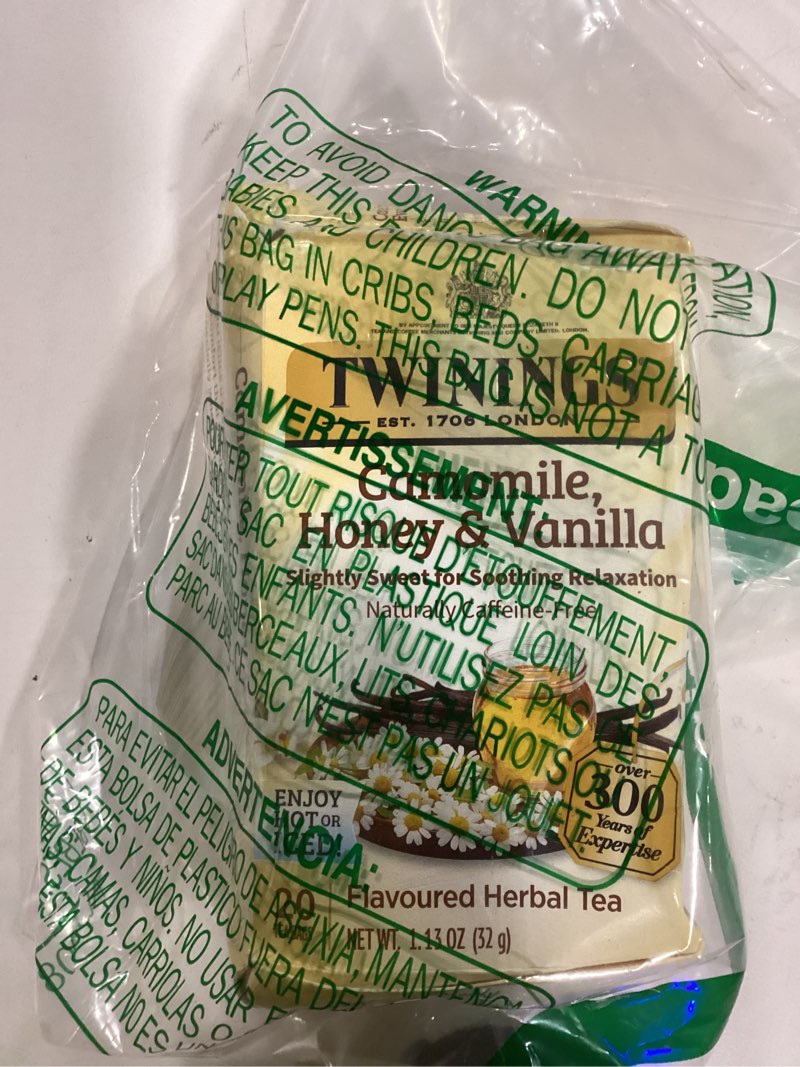 Condition photo showing As Is for Twinings Tea Chamomile Honey and Vanilla Tea, 20 ct Camomile, Honey & Vanilla 20 Count (Pack of 1)
