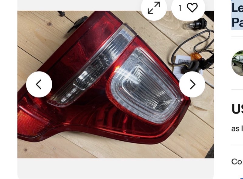 FORD EXPLORER 2013-2015 3.7L Left Driver Tail Light With Police Package 222441