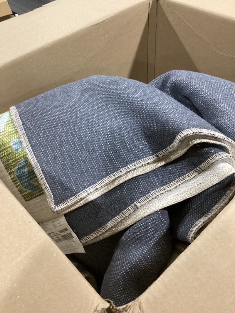 Condition photo showing Good Condition for Fame Living Green Oushak Rug, Modern, Vintage, Turkish, Eclectic, Floral, Pastel, Washable, Oversized, Extra Large Area Rugs for Living Room, Dining, Bedroom, Lounge 9'5"x14' Cream Green 9'6" x 14' (Rectangular)