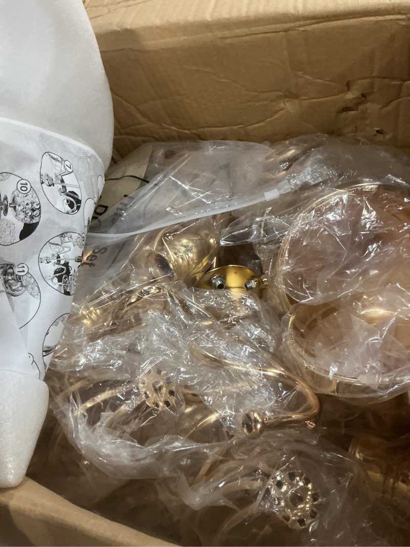 Condition photo showing As Is for Nitial 4 Pcs 5 Arm Crystal Candelabra Centerpieces for Tables 27 Inch Tall Crystal Candle Holders Bowl Candelabra Table Centerpieces Decor for Wedding Christmas Dinner Party Events (Gold) Gold 4