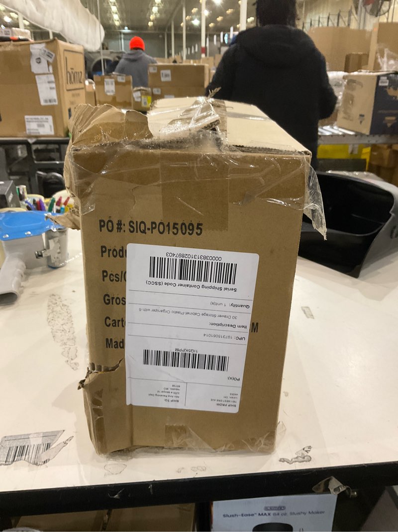 3D Storage Cabinet Plastic Organizer with 6 