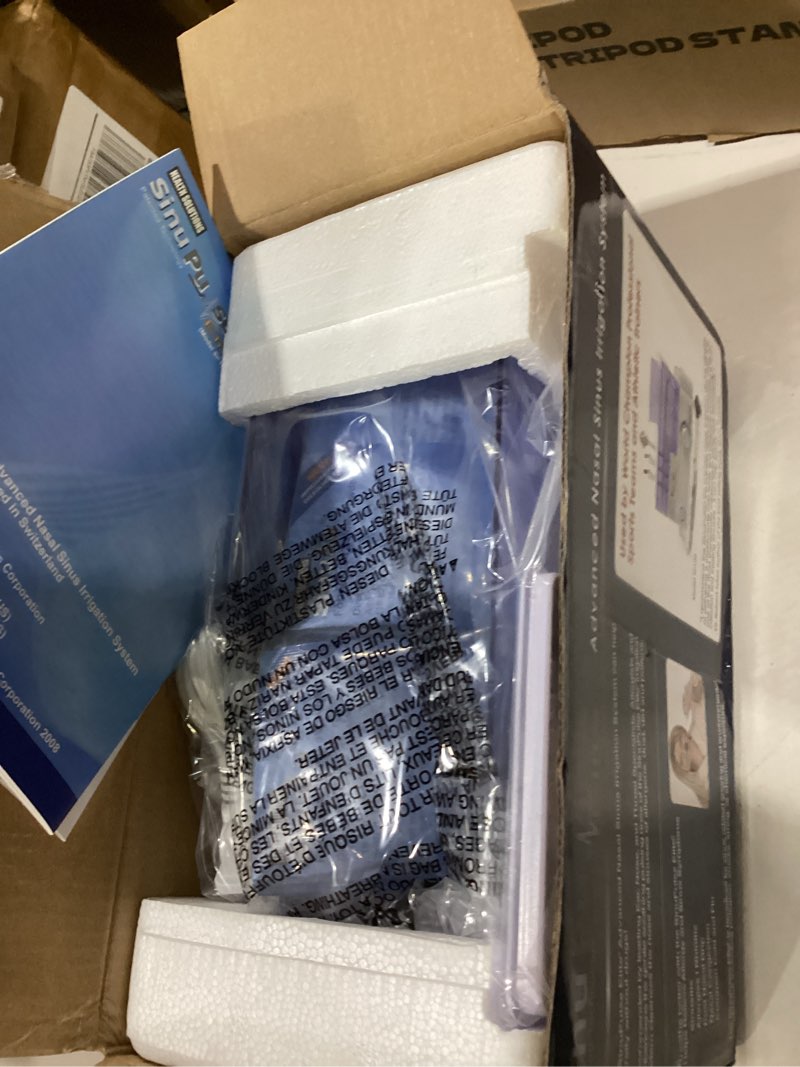 Condition photo showing New/Like New for sinupulse elite advanced nasal irrigation system with 30 sinuair saline packets, pulsating nasal congestion relief & sinus rinse machine, more effective than neti pot or nose spray