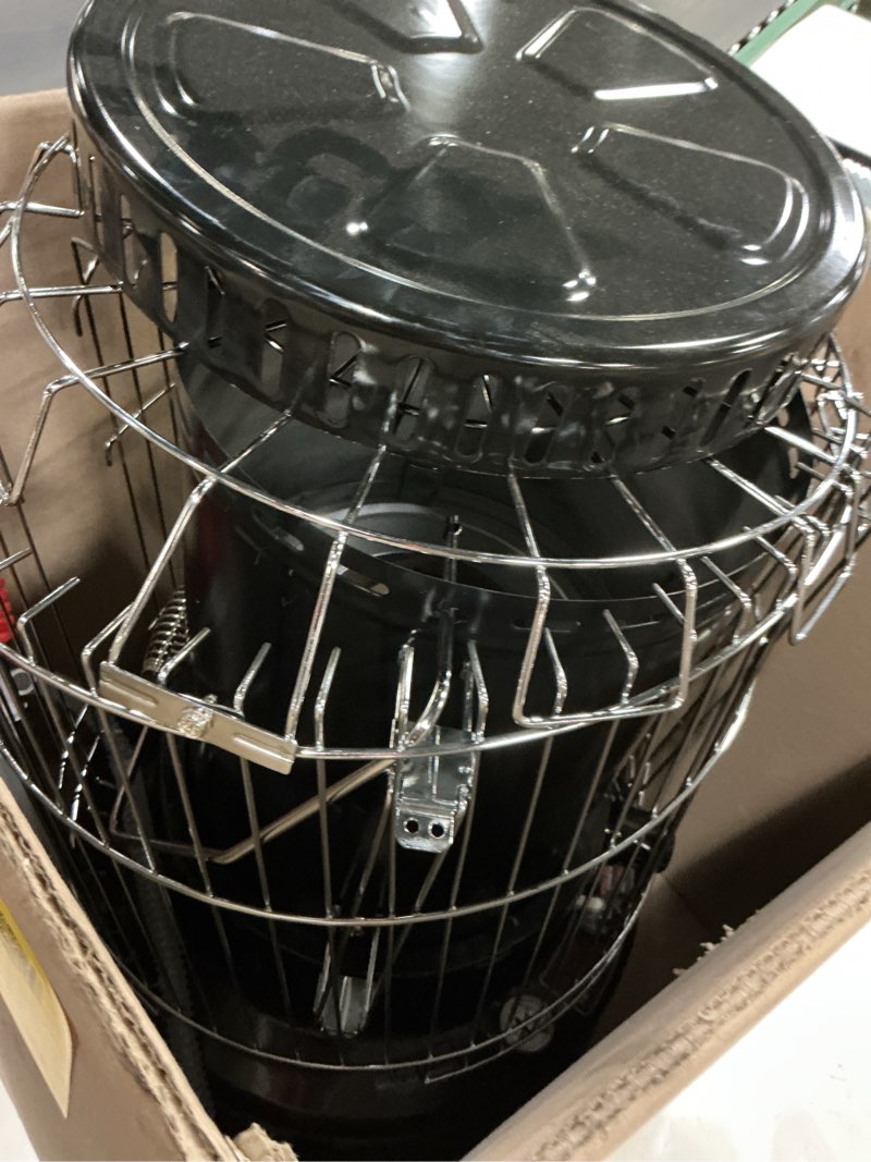 Condition photo showing As Is for 23800 btu convection kerosene heaters for indoor use portable (black)