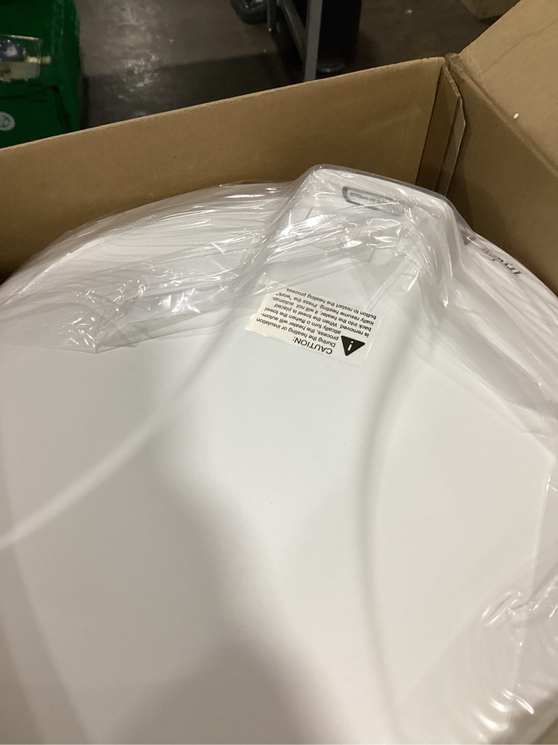 Condition photo showing Good Condition for ultra large capacity towel warmer bucket, rapid heating with timer, one-button digital display control, safety lock, gifts for him & her, auto shut-off, fits 2 large, blankets, bathrobes, pj's white