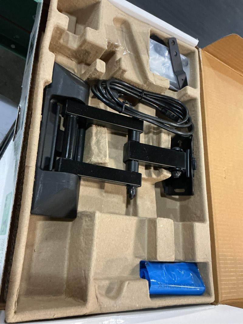 Condition photo showing As Is for sanus vuepoint full-motion tv wall mount for tvs 26"-65" up to 55 lbs – height adjust with swivels, tilts, and extends up to 19" from the wall