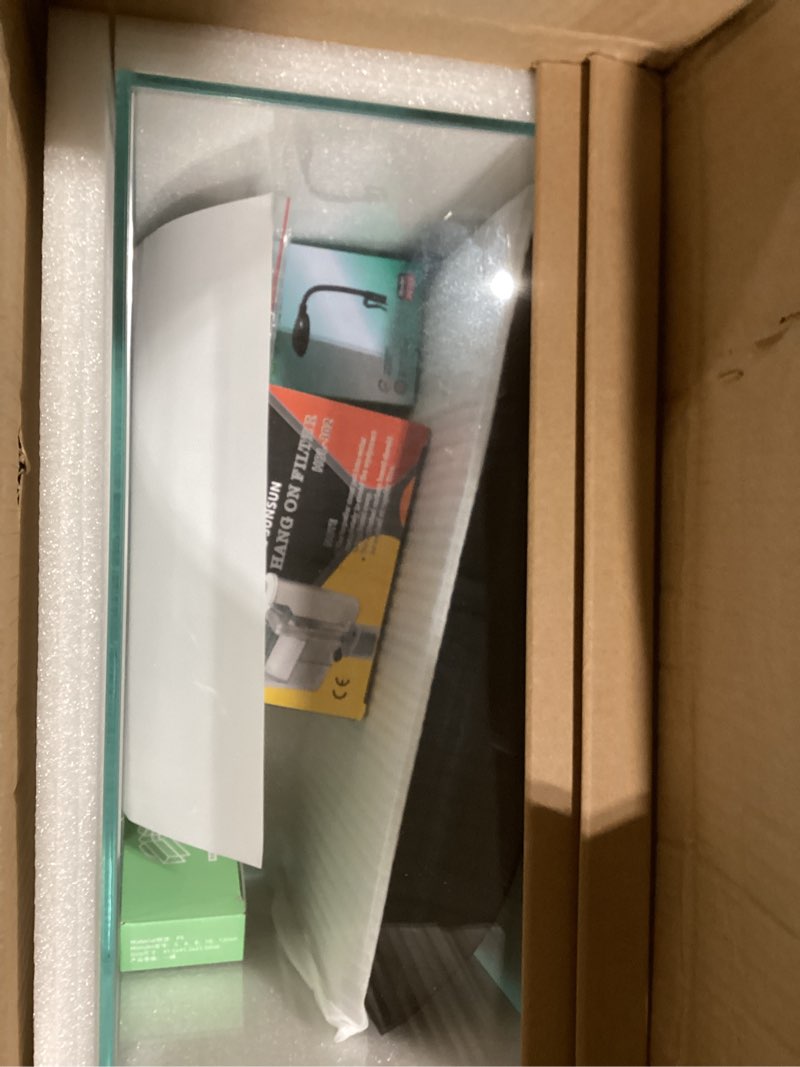 Condition photo showing New/Like New for 5 Gallon Glass Small Fish Tank, Betta Fish Tank Starter Kit with Filter, Lights, Lid.