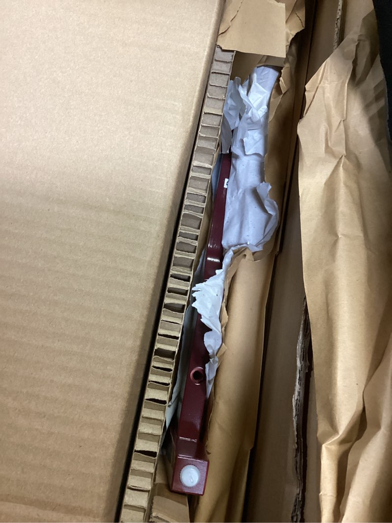 Condition photo showing New/Like New for lacquer coffee table with glossy dark red finish - threshold™ designed with studio mcgee