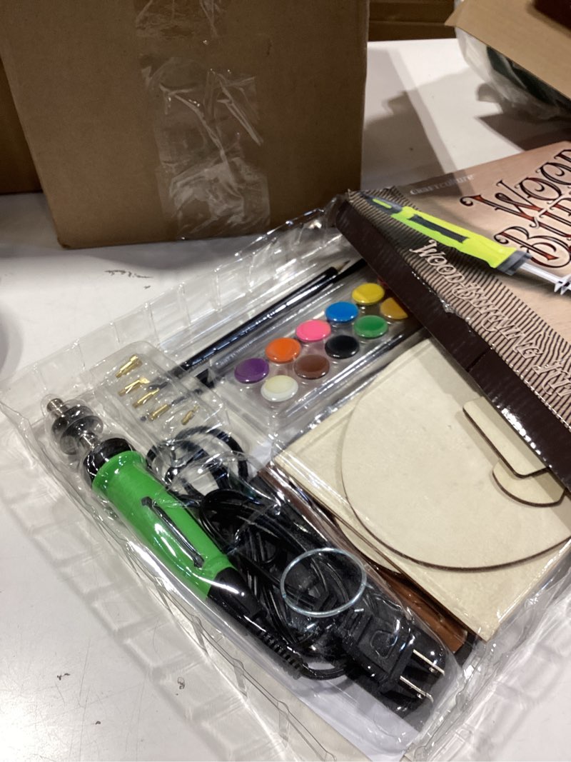 Condition photo showing Good Condition for craft culture beginners wood burning kit for kids, teenage boys & girls - easter gifts for boy & girl - craft projects birthday gift idea for children teen woodburning diy hobby kits art activities