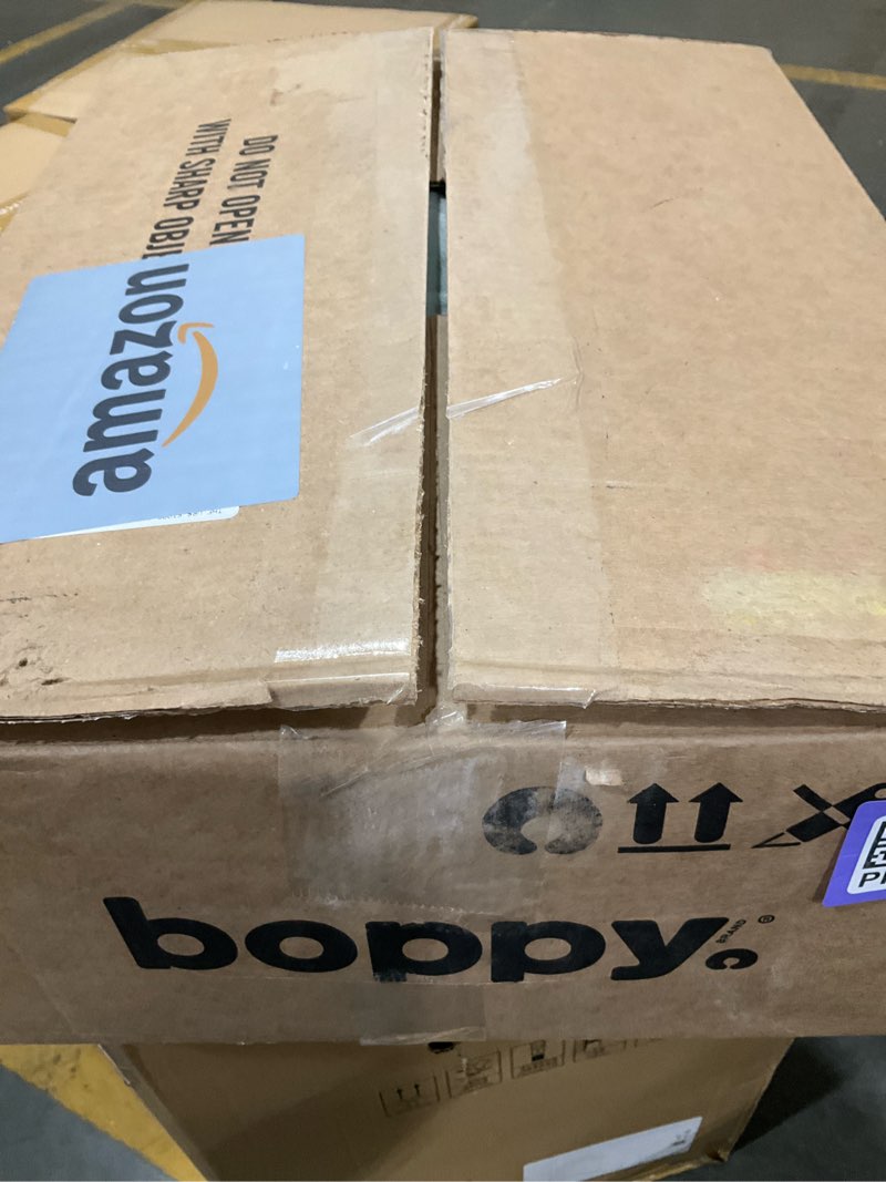 Condition photo showing New/Like New for Boppy Nursing Pillow - Firm, Ergonomic U-Shaped Bottle and Breastfeeding Pillow with High Lift for Comfort and Support, Spacious Surface - Cream Retro Squiggles New Nursing Pillow Cream Retro Squiggles