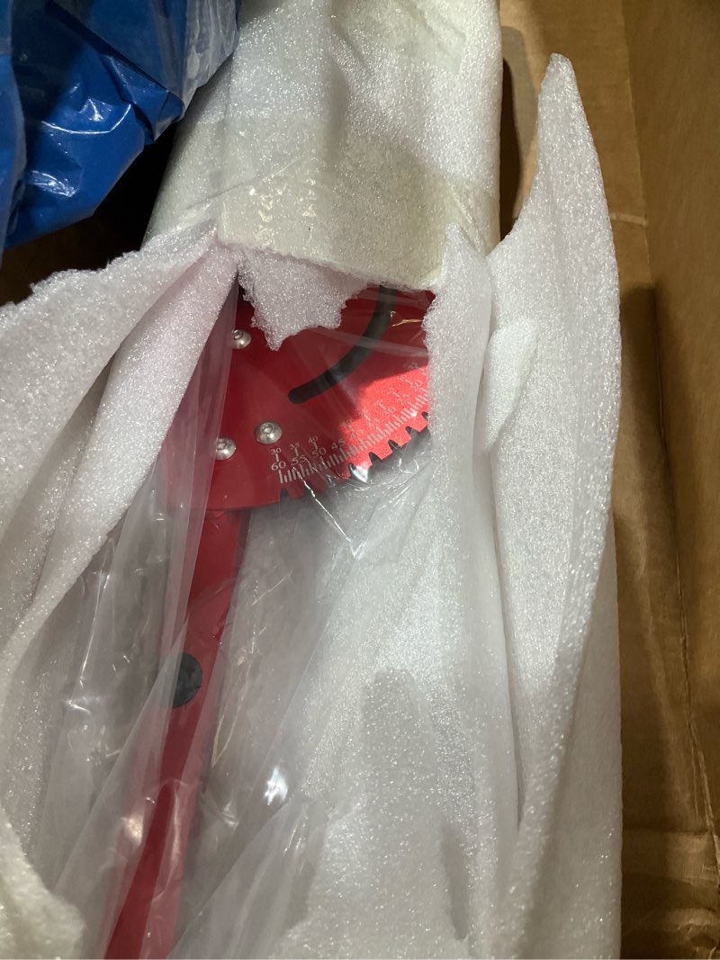 Condition photo showing Good Condition for table saw miter gauge, works w/table saws, router table, band saw (red)