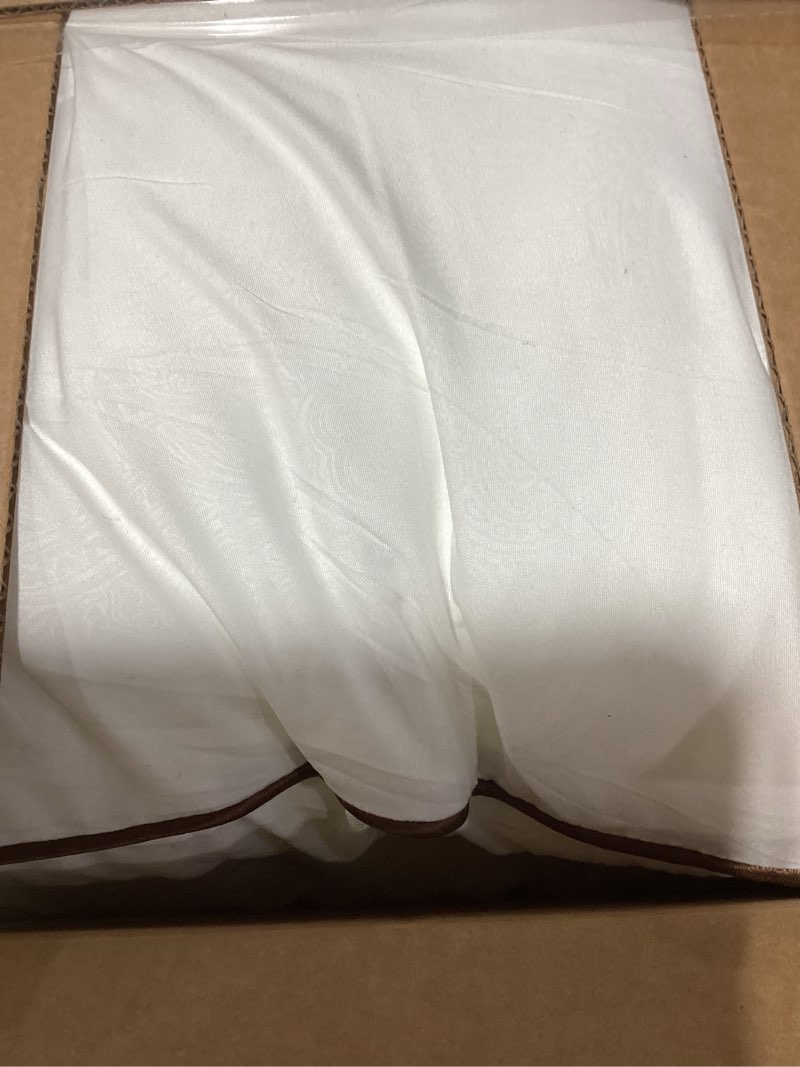 Condition photo showing As Is for JOLLYVOGUE Pillows Queen Size Set of 2 for Sleeping, Soft and Supportive Bed Pillow with Down Alternative Filling for Side and Back Sleepers, Hotel Collection 01 - Classic Design Queen (Pack of 2)