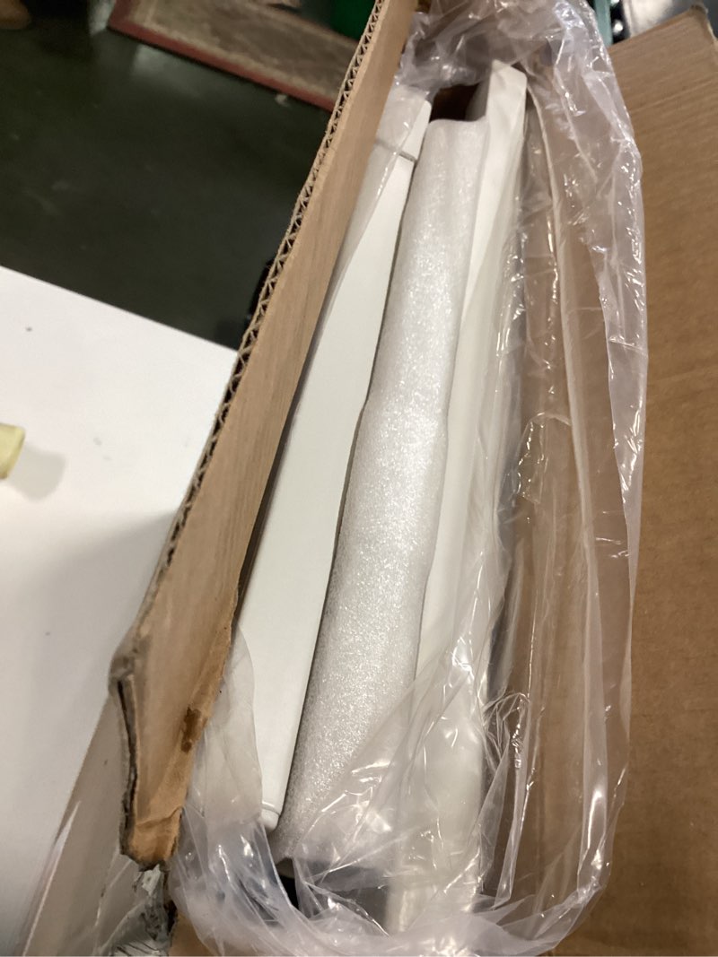 Condition photo showing New/Like New for Short Dog Gate,18"-45" Adjustable Extra Wide Metal Short Dog Gate to Step Over, 18" Tall Small Pet Gate with 3 Extension Kits 18''H White