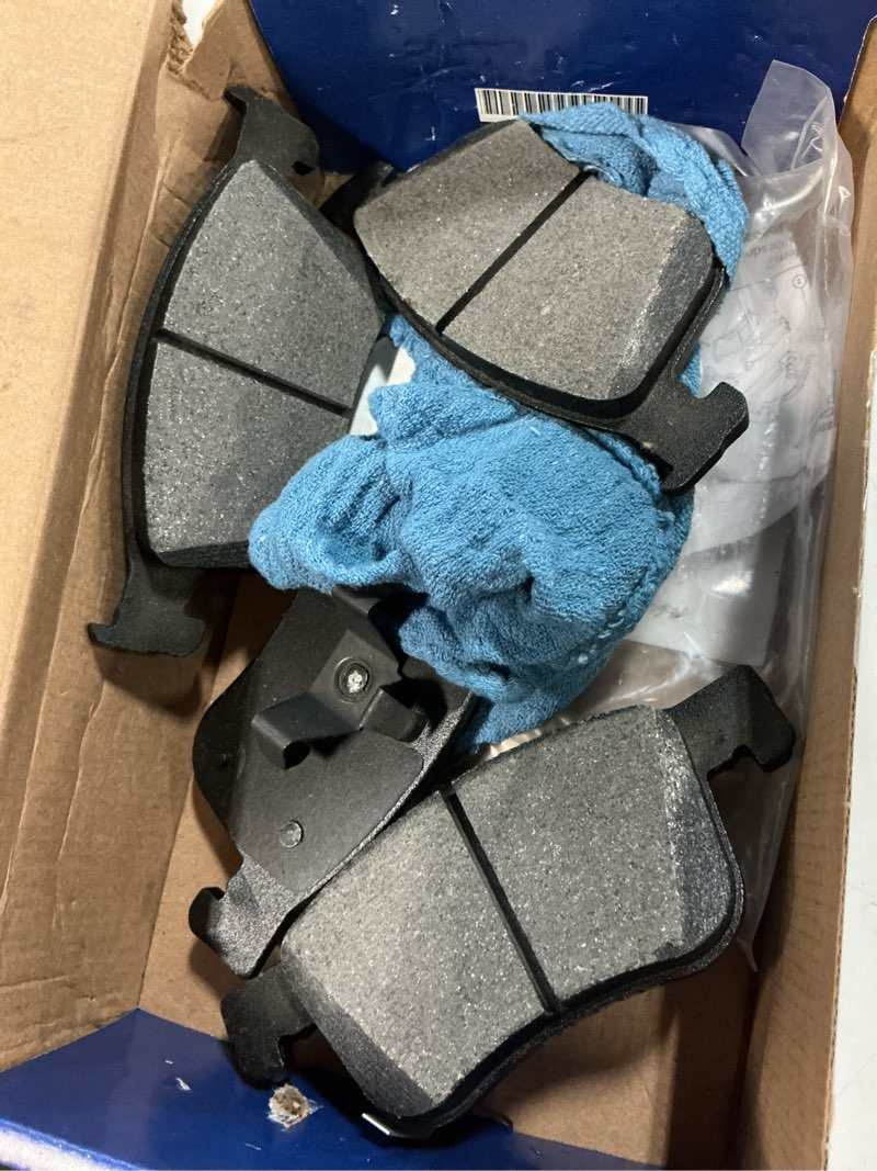 Condition photo showing As Is for bosch be2115h blue ceramic disc brake pad set with hardware - compatible with select acura integra; honda accord, civic; front