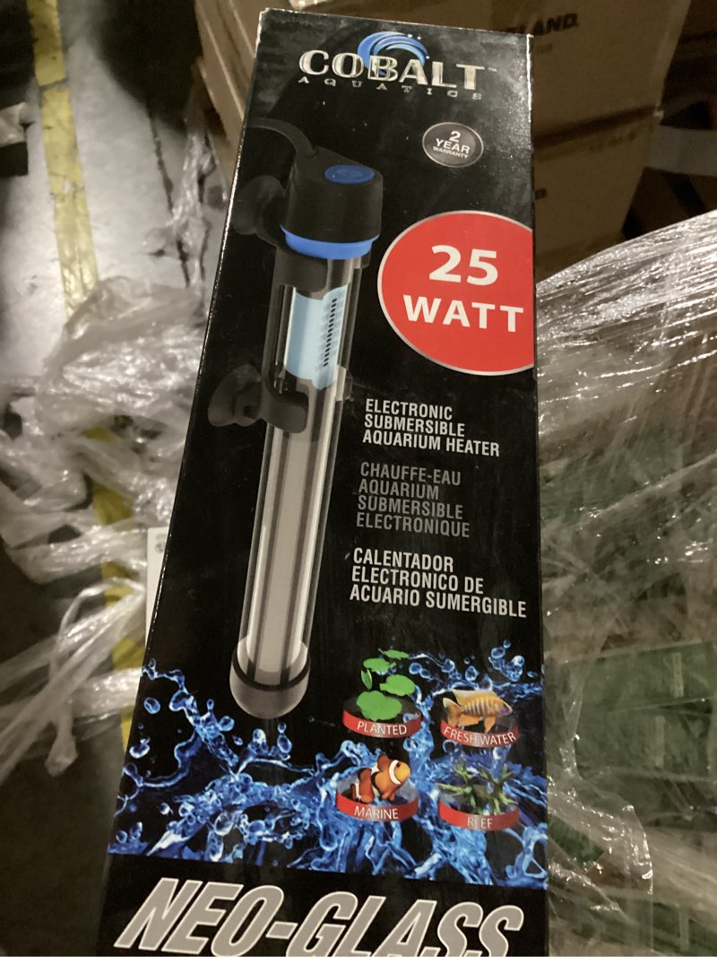 Condition photo showing New/Like New for Ultra Distribution Service 478423 25W Cobalt Neo-Glass Submersible Aquarium Heater