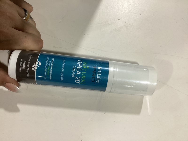 All Natural Bioidentical 20mg Dhea Cream - Two Month Supply - for Men or Women - 3oz