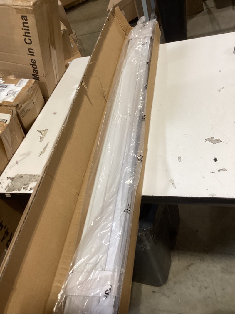 Condition photo showing New/Like New for no tools no drill cordless mini blinds, 1" l-shaped slats light filtering shades, horizontal vinyl blinds for indoor windows, white,46.5" wx 48" h 46.5"wx 48"h