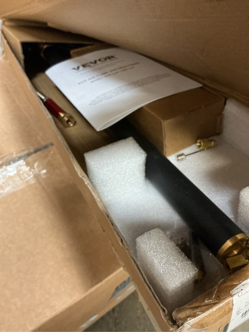 Condition photo showing As Is for vevor high pressure hand pump 3 stage airgun pcp filling stirrup pump (30mpa), black