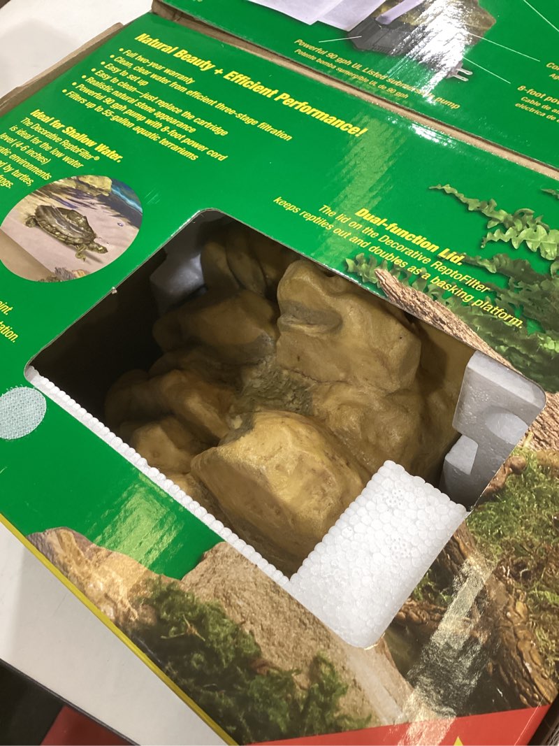 Condition photo showing Good Condition for Tetra Decorative ReptoFilter, Terrarium Filtration, Keeps Water Clear