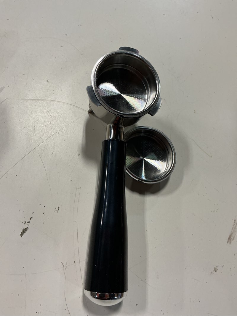 Condition photo showing Good Condition for casabrews 51mm stainless steel portafilter set, 3 ears espresso filter holder with double spouts & 51mm filter baskets, compatible for casabrews 3700 essential and cm5418 coffee machine