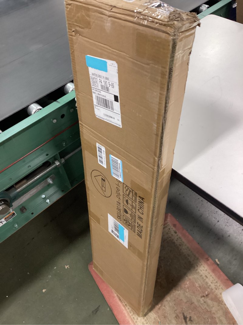 Condition photo showing New/Like New for DR.IRON Gold Pipe Clothing Racks with Shelves, Wall Mounted Heavy Duty Gold Clothes Rack with Double Hanging Rods for Hanging Clothes, Laundry Room