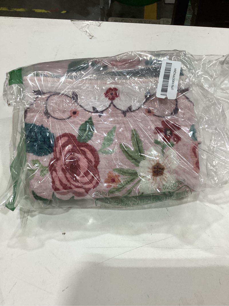 Condition photo showing New/Like New for DUKINO 2x3 Rugs for Entryway, Floral Indoor Washable Door Mat, Non Slip Boho Small Rug for Kitchen, Soft Low Pile, Front Door Throw Rug for Entrance, Bedroom, Kitchen, Laundry, Bathroom, Pink Pink 2' x 3' (Rectangular)