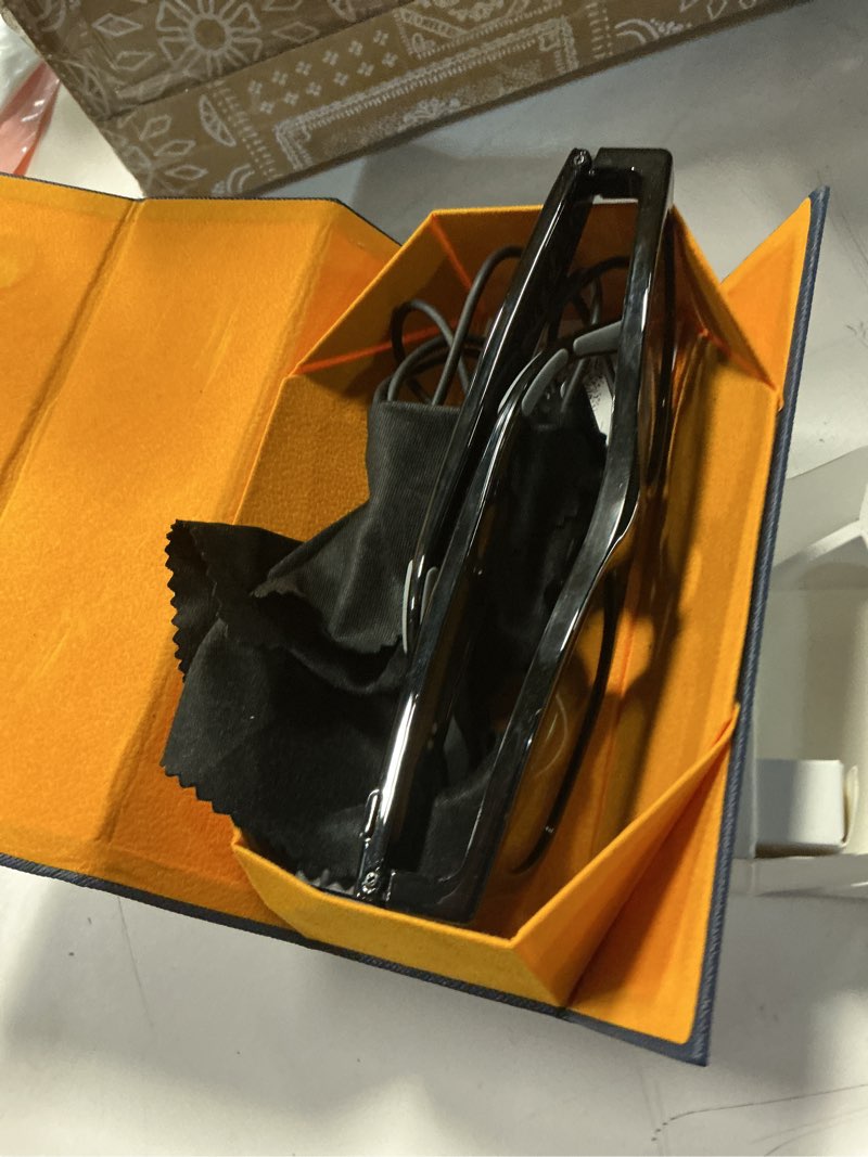 Condition photo showing As Is for osawalla 2026 smart audio glasses with electrochromic lenses, adjustable tint sunglasses for driving