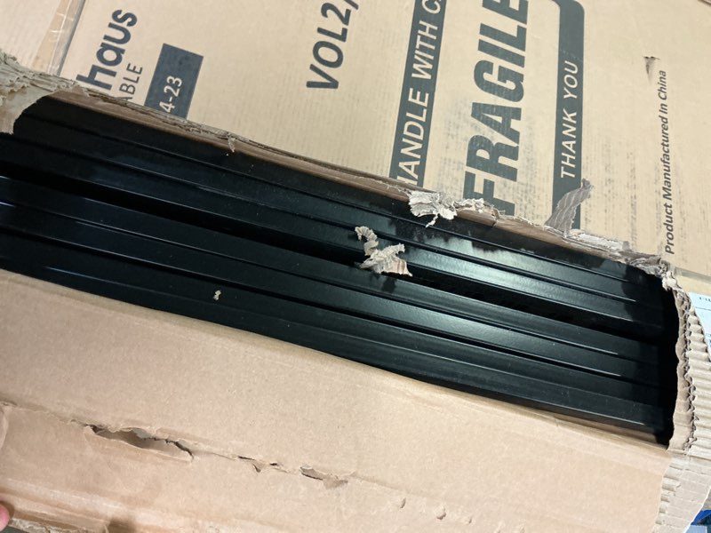 Condition photo showing As Is for FXW Rollick Unleashed Dog Playpen for Indoor, Yard, RV Camping, 40 inch 8 Panels for Medium and Large Dogs, Black?Patented Black 40 inch 8 Panels