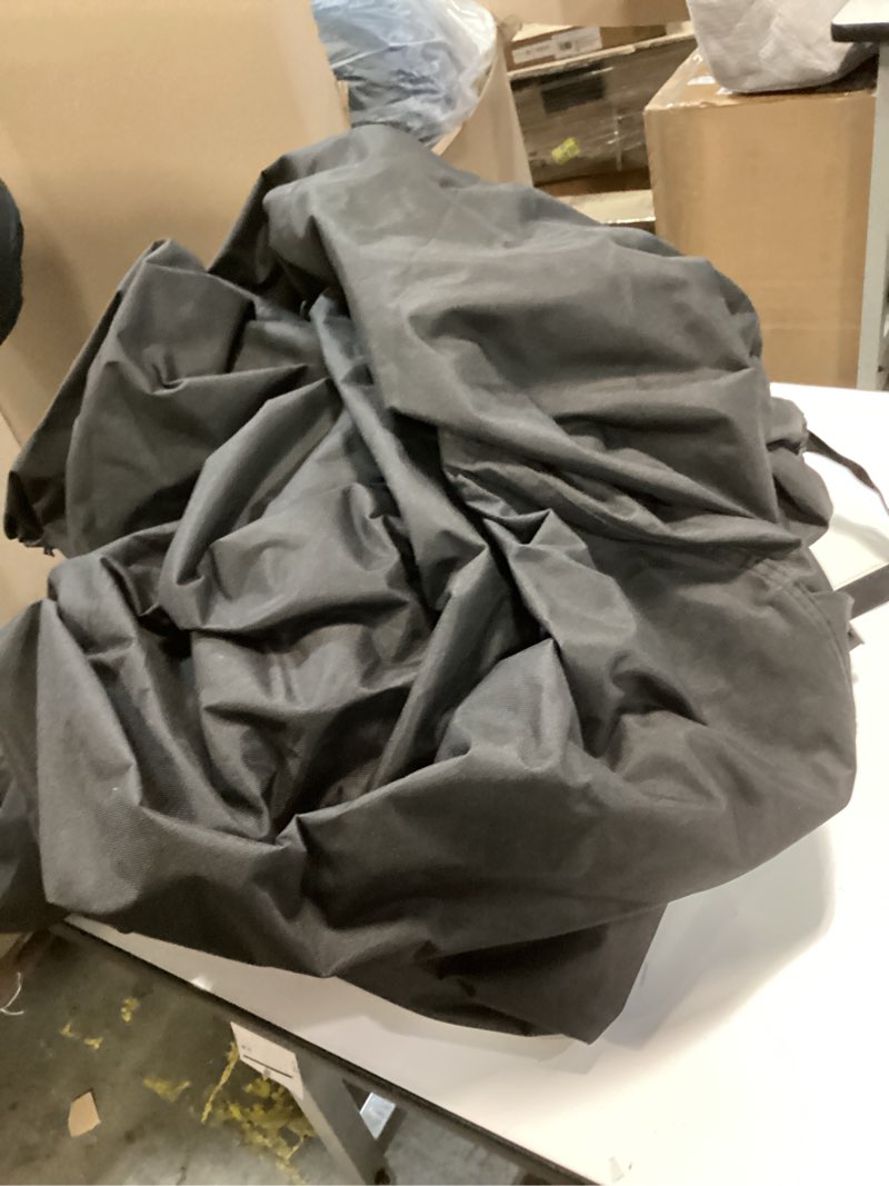 Condition photo showing As Is for ULTCOVER 600D Tough Canvas Heavy Duty Rectangular Patio Table and Chair Cover - Waterproof Outdoor General Purpose Furniture Covers 76Lx54Wx28H inch, Black Rectangular 76"(L)x54"(W) Black