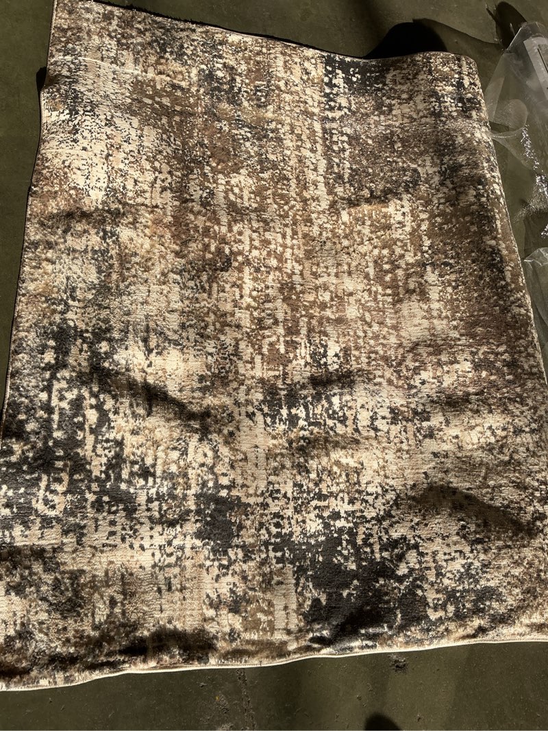 Kristal rug 5x7 grey / L. beige 