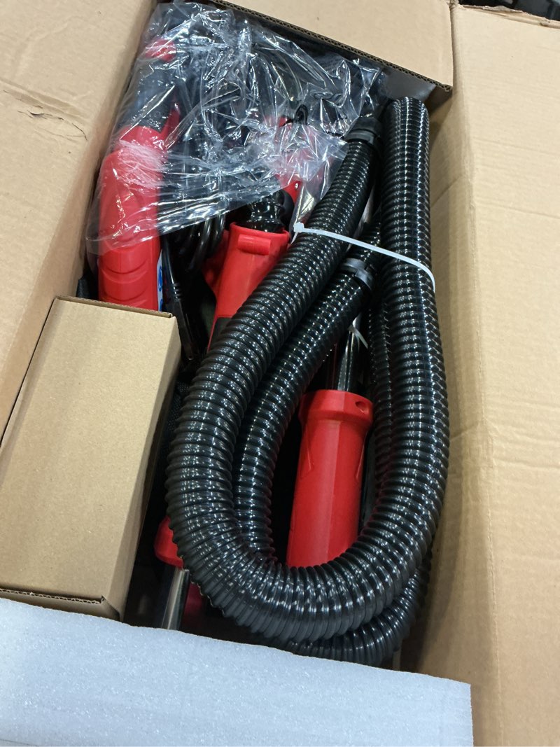 Condition photo showing Good Condition for drywall sander, 2025 upgraded 8-amp popcorn ceiling removal tool with 7 variable speed 800-1800rpm, drywall sander with vacuum dust collector with extendable handle, led light, 12pcs sanding discs,red