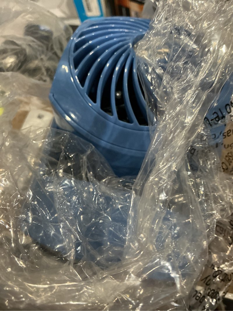 Condition photo showing Good Condition for vornado flippi v6 compact air circulator fan, 3.2" tabletop fan, adjustable head, 2 speeds, blue